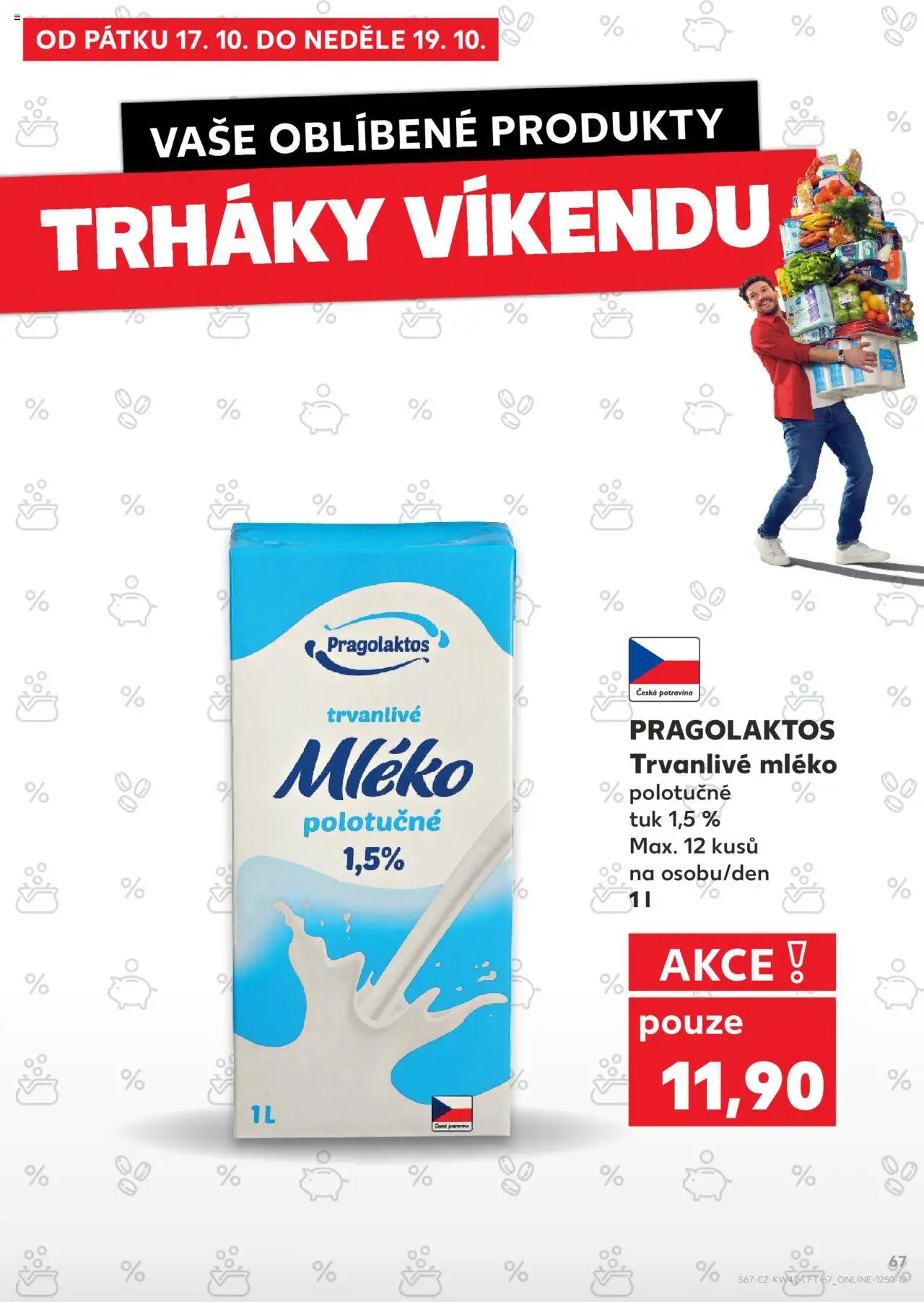 Kaufland leták od 15.10.2025 | Strana: 67 | Produkty: Mléko