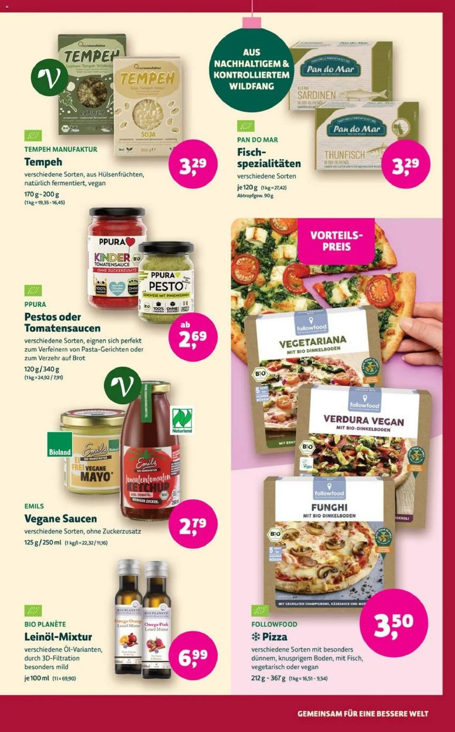 Denns BioMarkt Angebote – gültig ab 19.11.2025 | Seite: 9 | Produkte: Thunfisch, Fisch, Zucker, Brot