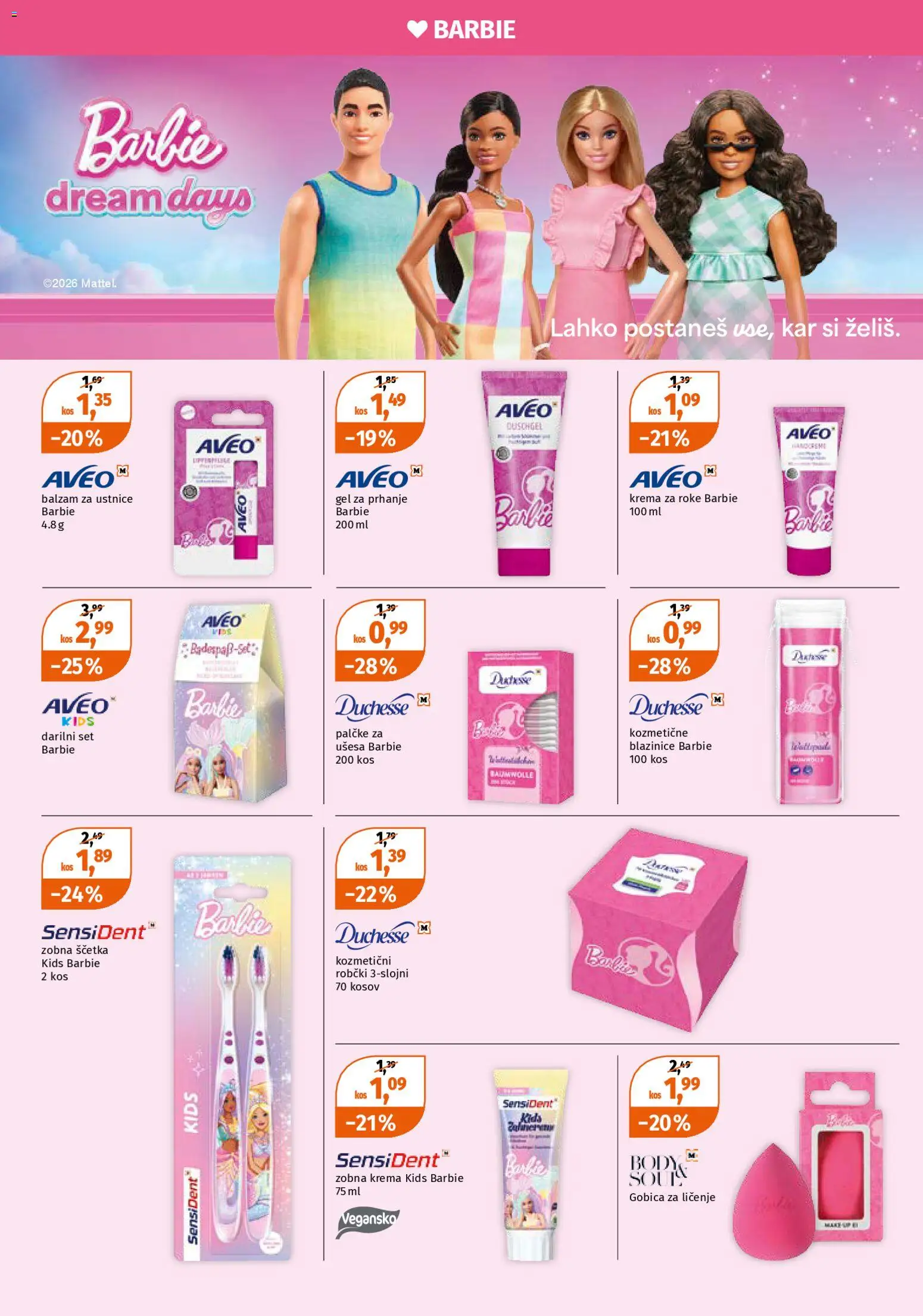 Novi Müller katalog ponudbe – veljaven od 02.03.2026 | Stran: 17 | Izdelki: Gel za prhanje, Balzam za ustnice, Krema za roke, Zobna scetka