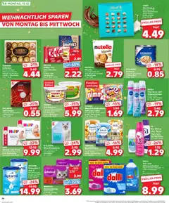 NUTELLA Biscuits, knusprige Kekse, mit Nuss-Nugat-Creme gefüllt je 304-g-Packg. ab 11.12.2025 gültig | Seite: 26 | Produkte: Nutella, Salz, Lindt, Whiskas