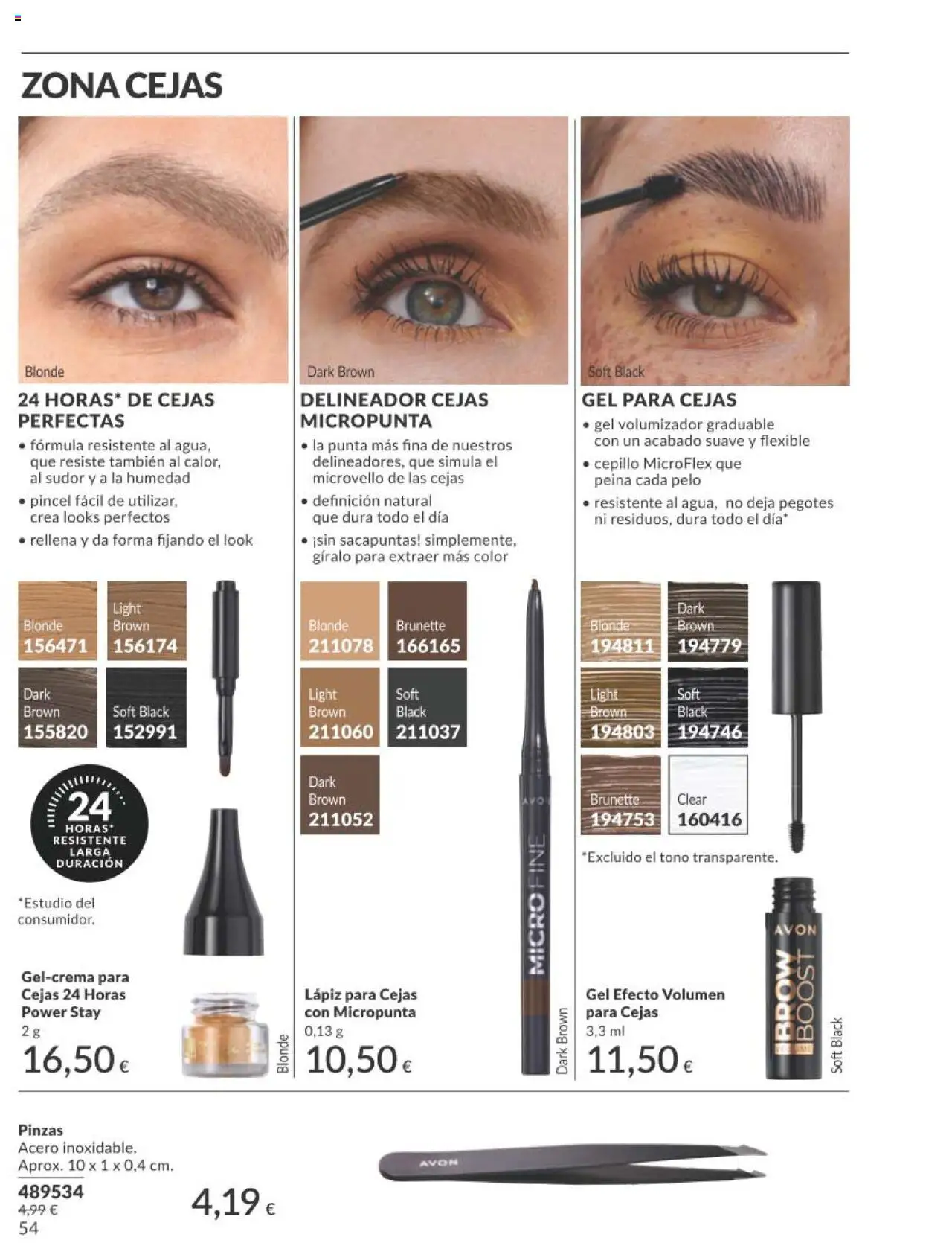 Catálogo AVON campaña 7 │ válido desde el 01.07.2025 | Página: 54 | Productos: Cepillo, Delineador, Sacapuntas
