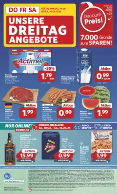 Combi Prospekt 	 - gültig ab dem 11.08.2025 | Seite: 30 | Produkte: Milch, Haltbare milch, Wasser, Pasta