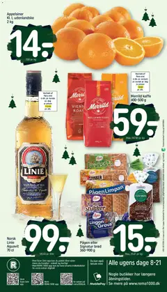 Merrild kaffe, 400-500 g gyldig fra 22.11.2025 | Side: 24 | Produkter: Brød, Kaffe, Appelsiner