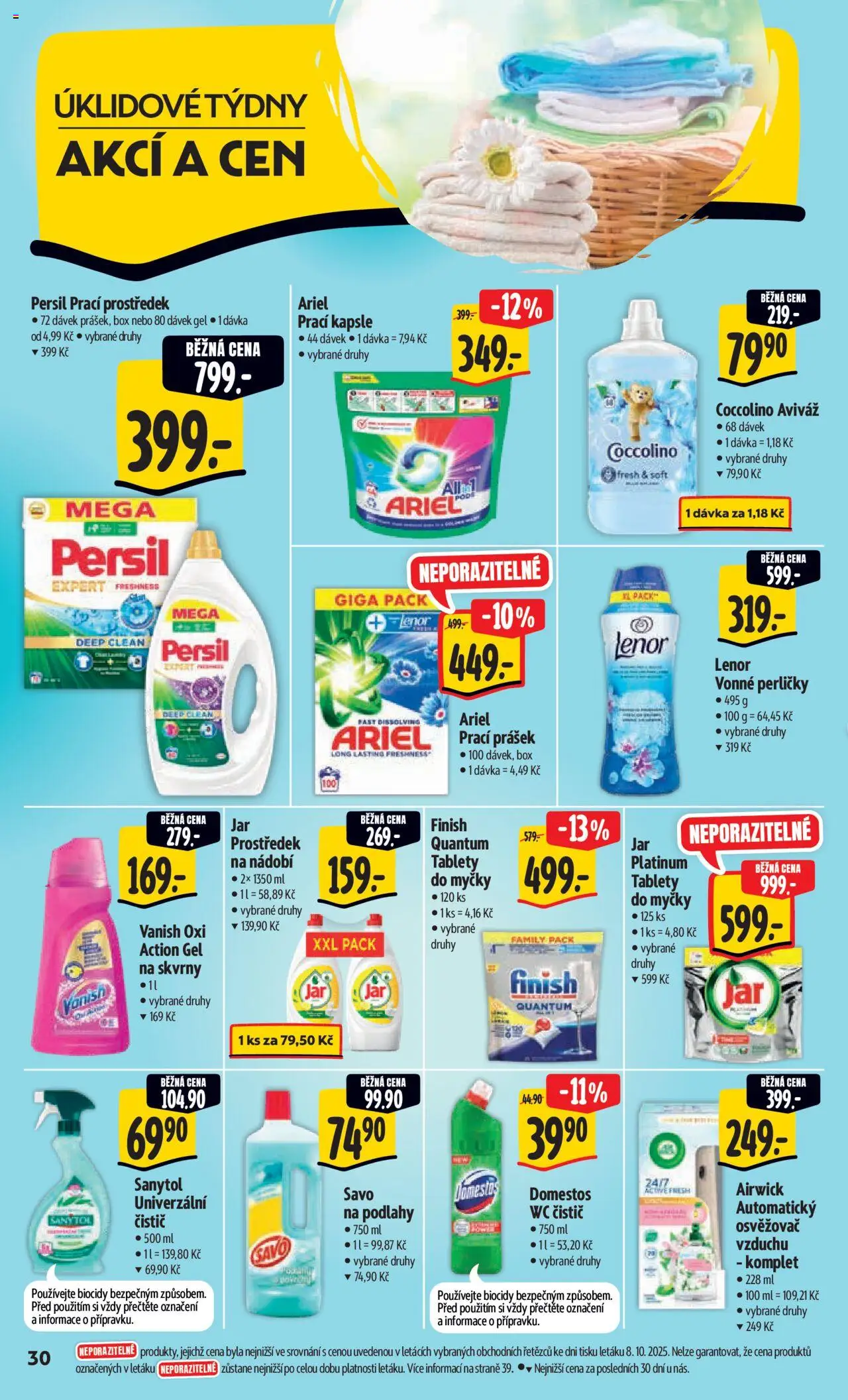 Albert leták - Hypermarket od 15.10.2025 | Strana: 39 | Produkty: Lenor, Prací prostředek, Box, Sanytol