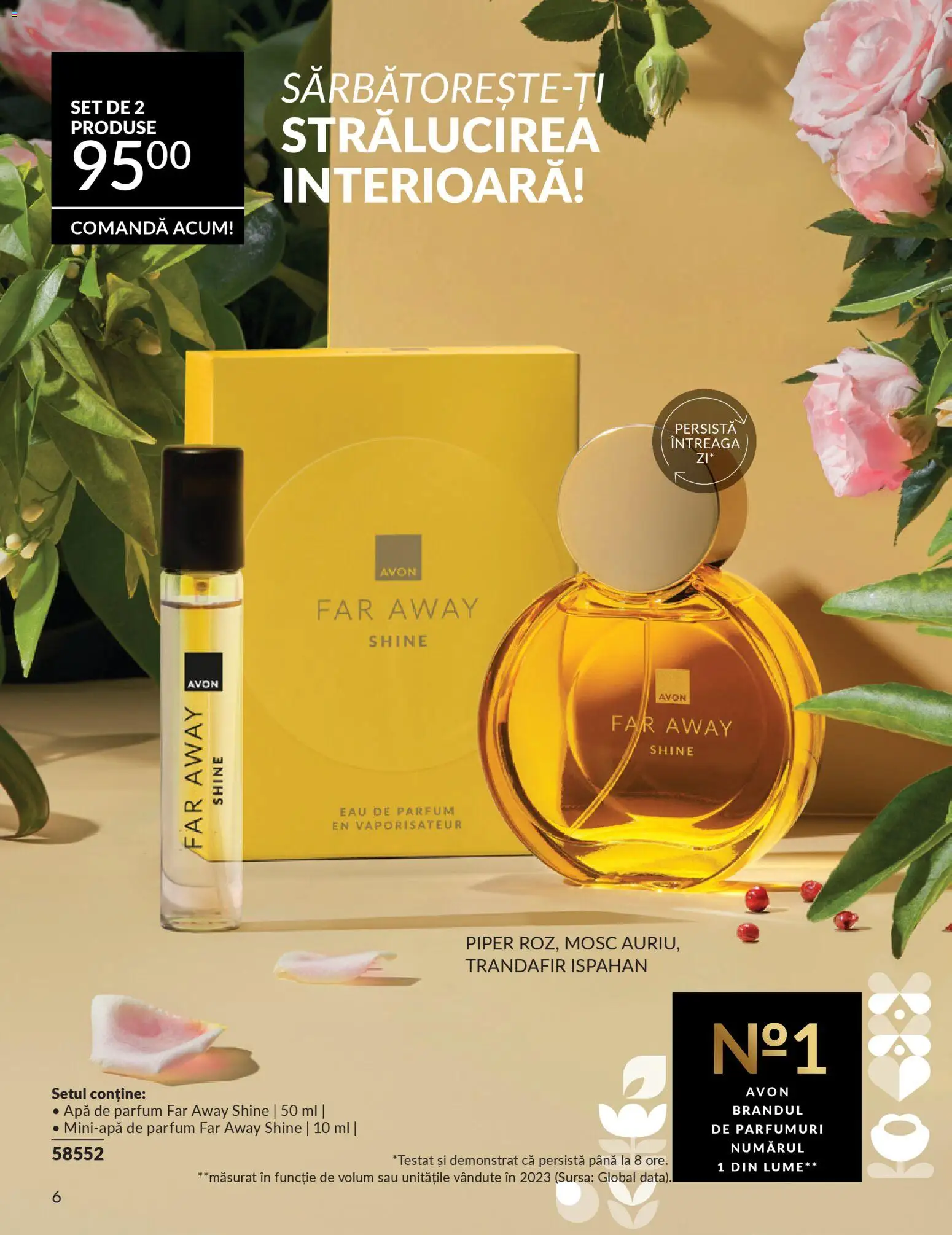 Noul catalog Avon – valabil de la 01.02.2026 | Pagină: 6 | Produse: Apă de parfum, Trandafir, Apă, Piper