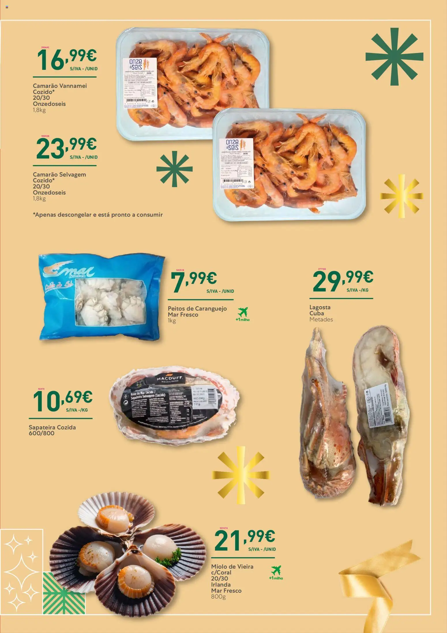 Recheio - Catálogo de Natal │ válido de 06.11.2025 | Página: 19 | Produtos: Lagosta, Camarão, Caranguejo, Sapateira