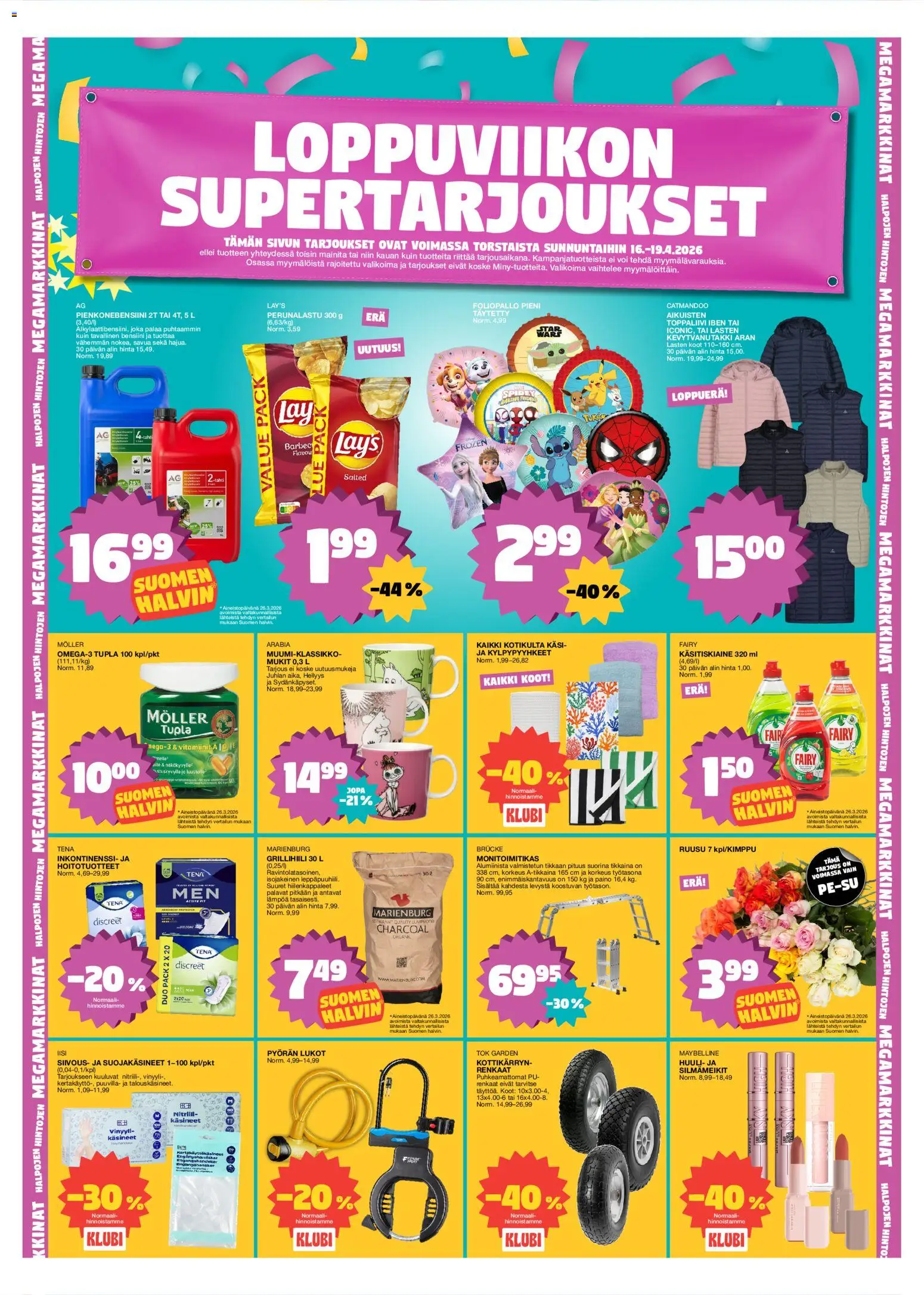 Tokmanni tarjoukset – voimassa 13.04.2026 alkaen | Sivu: 12 | Tuotteet: Vitamiinit, Voi, Käsineet