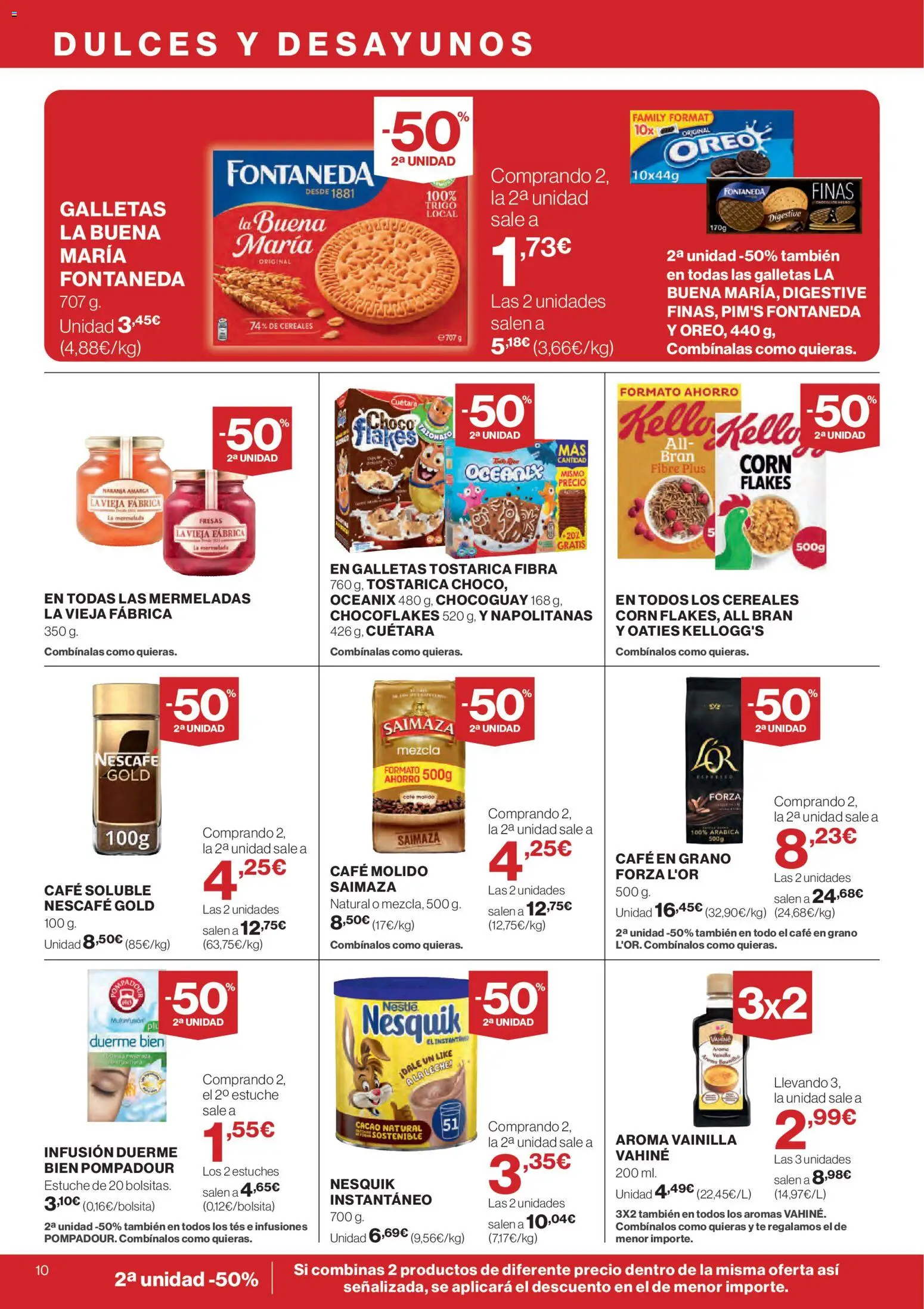 El Corte Inglés ofertas │ válido desde el 12.02.2026 | Página: 10 | Productos: Café, Café molido, Galletas, Café en grano