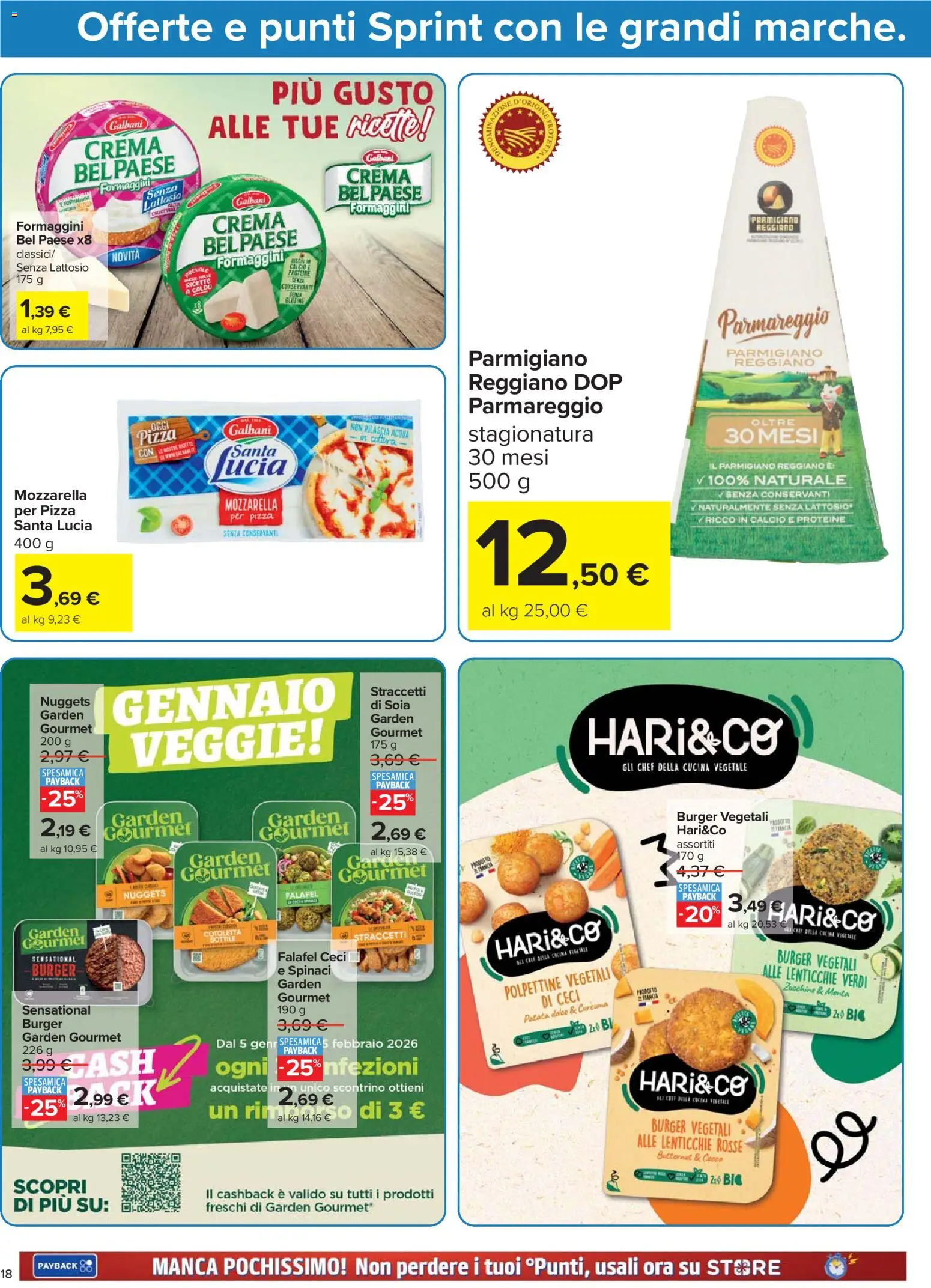 Volantino Carrefour del 15.01.2026 | Pagina: 18 | Prodotti: Crema, Nuggets, Zucchine, Menta