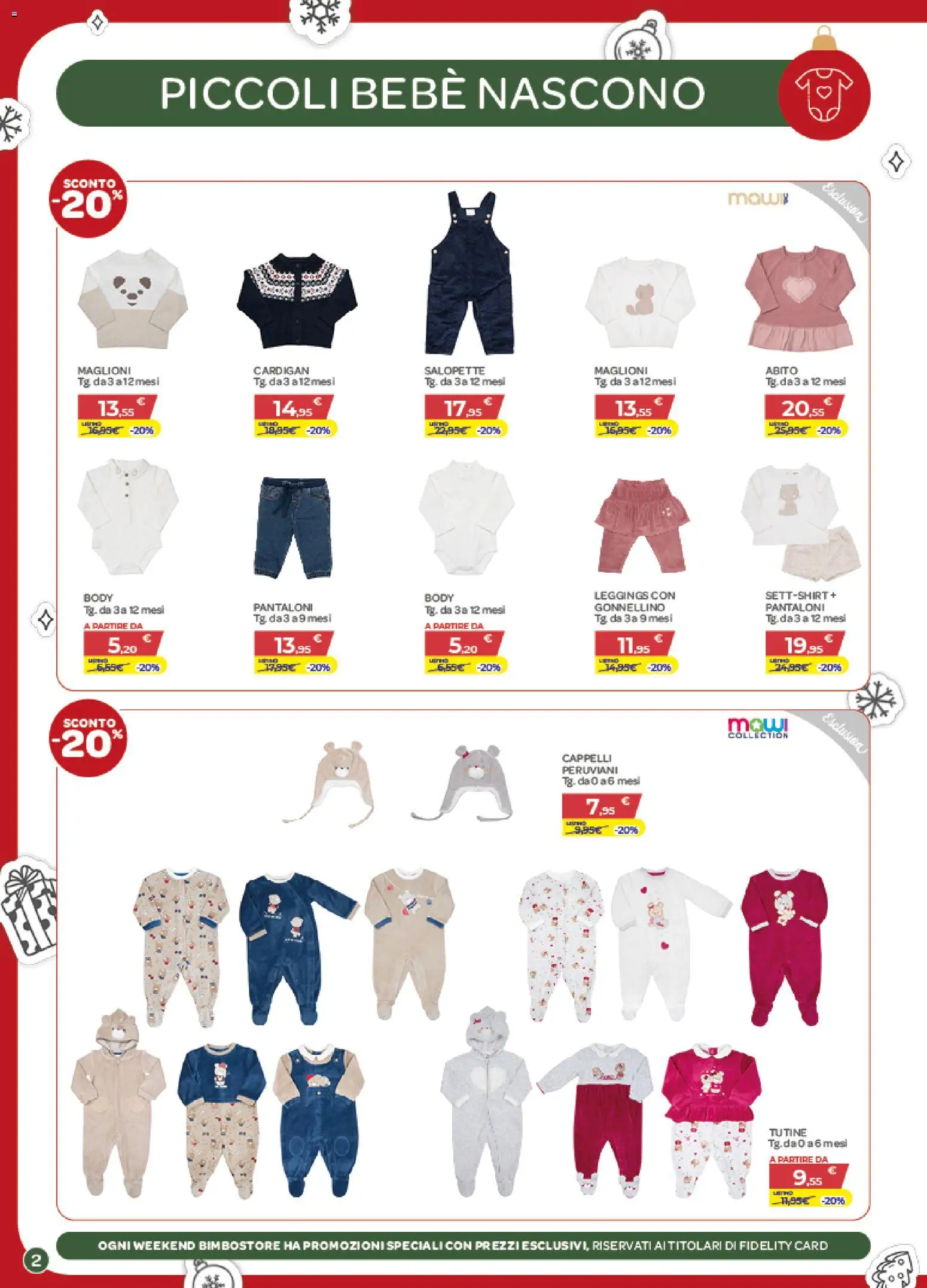 Volantino Bimbo store del 04.12.2025 | Pagina: 2 | Prodotti: Pantaloni, Leggings, Abito, Cardigan