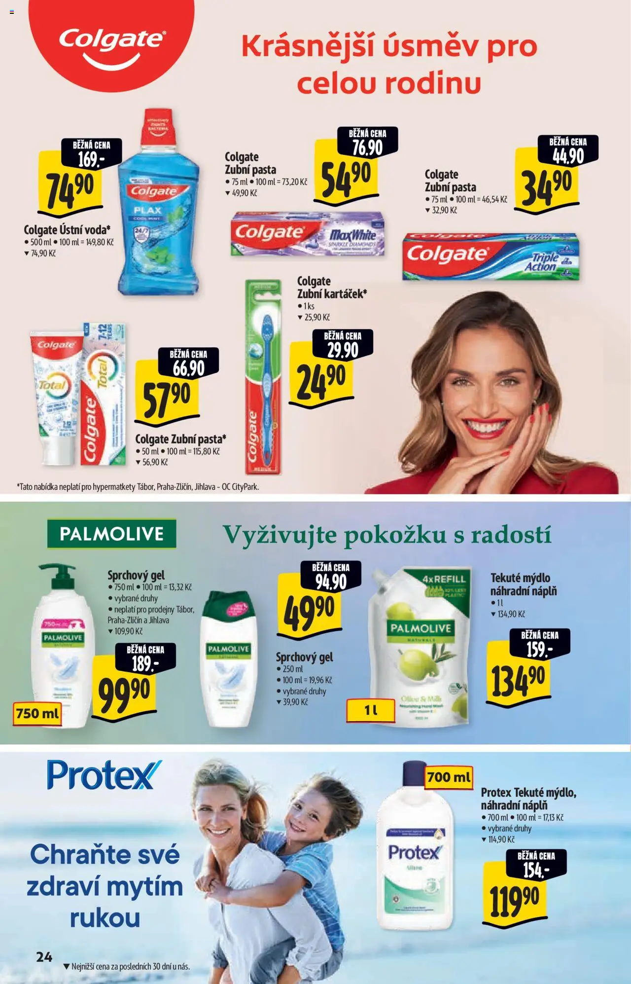 Albert katalog - Hypermarket od 22.10.2025 | Strana: 24 | Produkty: Mýdlo, Sprchový gel, Zubní pasta