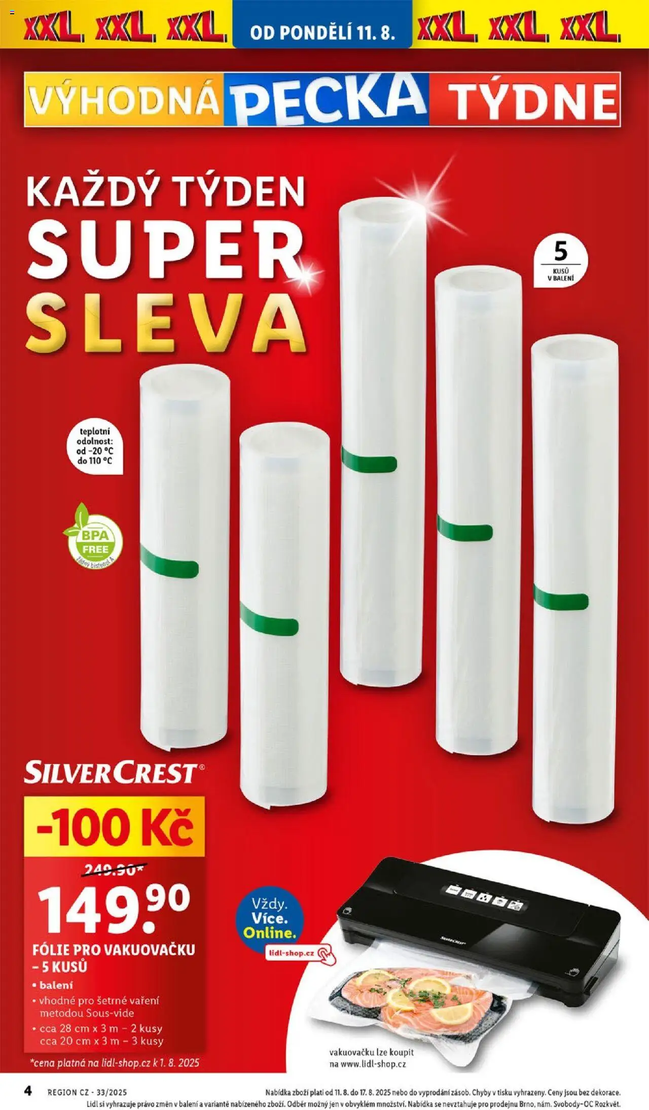 Lidl leták od 11.08.2025 | Strana: 6 | Produkty: Fólie