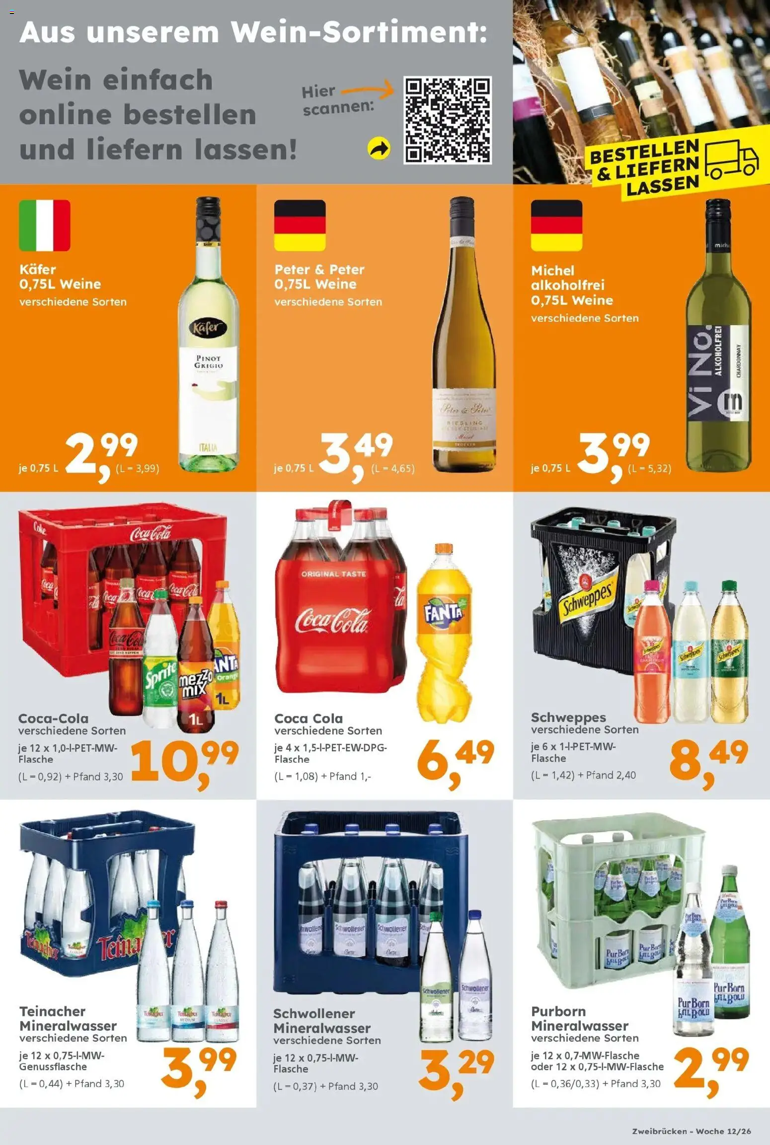 Globus Baumarkt Prospekt Zweibrücken	 – gültig ab 16.03.2026 | Seite: 17 | Produkte: Coca cola, Cola, Schweppes, Wein