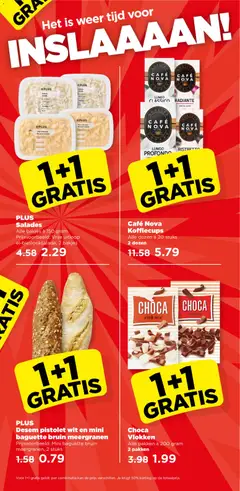 PLUS Desem pistolet wit en mini baguette bruin meergranen, Prijsvoorbeeld: Mini baguette bruin meergranen, 2 stuks - Voorbeeld van een folder van Plus, geldig van 04.03.2026 | Pagina: 6