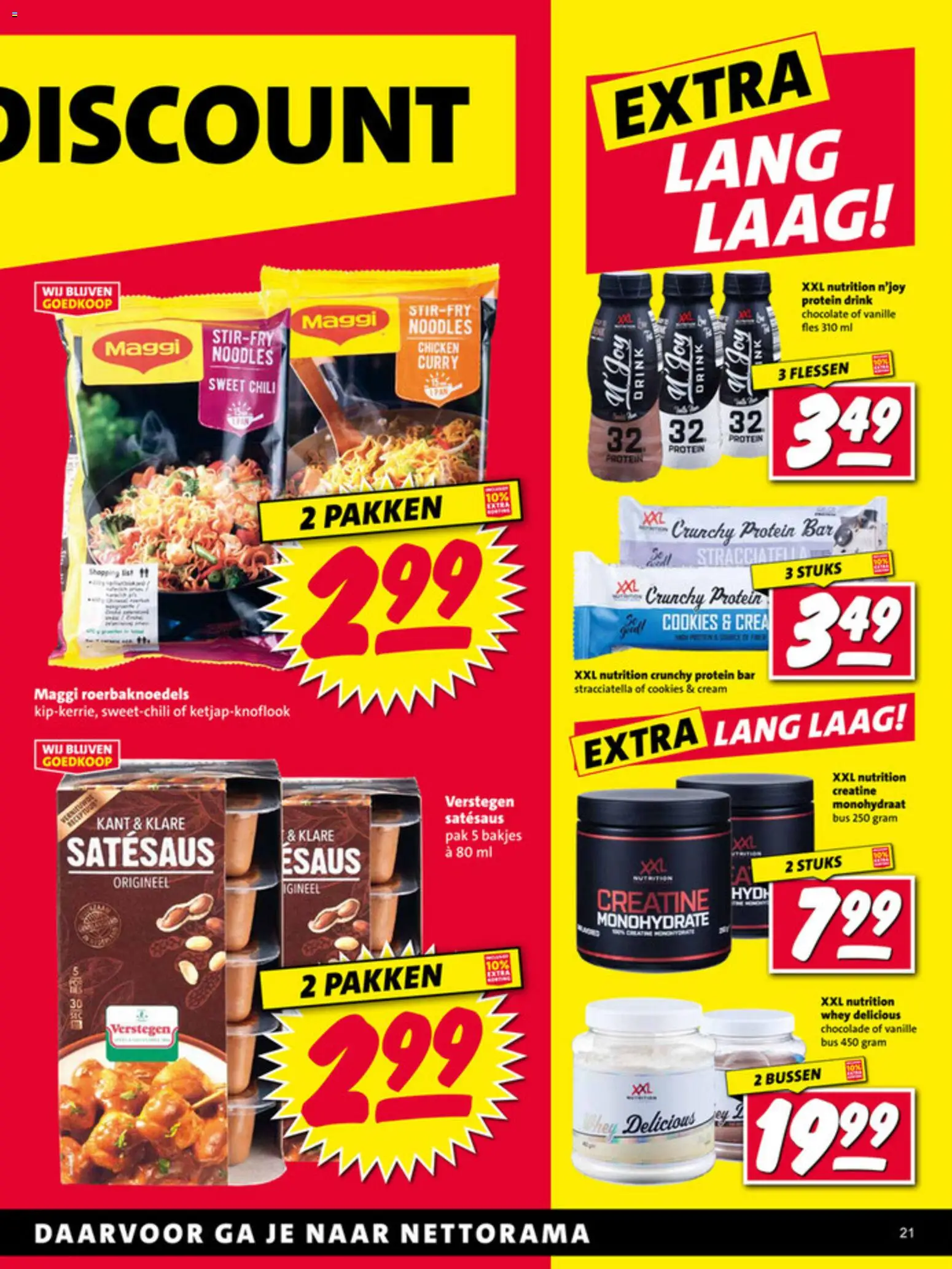 {H1} | Pagina: 21 | Producten: Chocolade, Fles, Whey, Pavilon