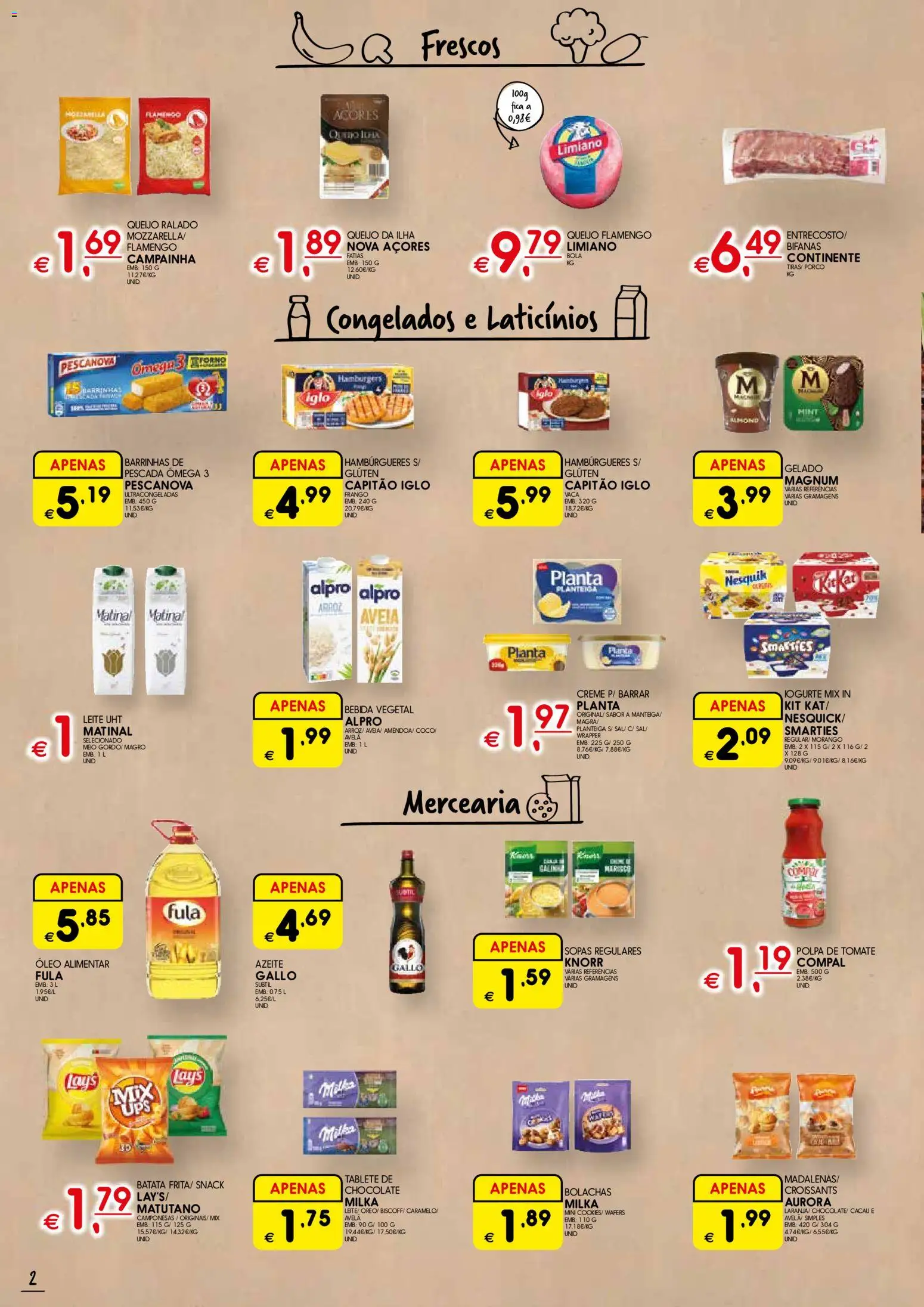 Meu Super Madeira │ válido de 12.03.2026 | Página: 2 | Produtos: Batata, Ômega 3, Knorr, Campainha