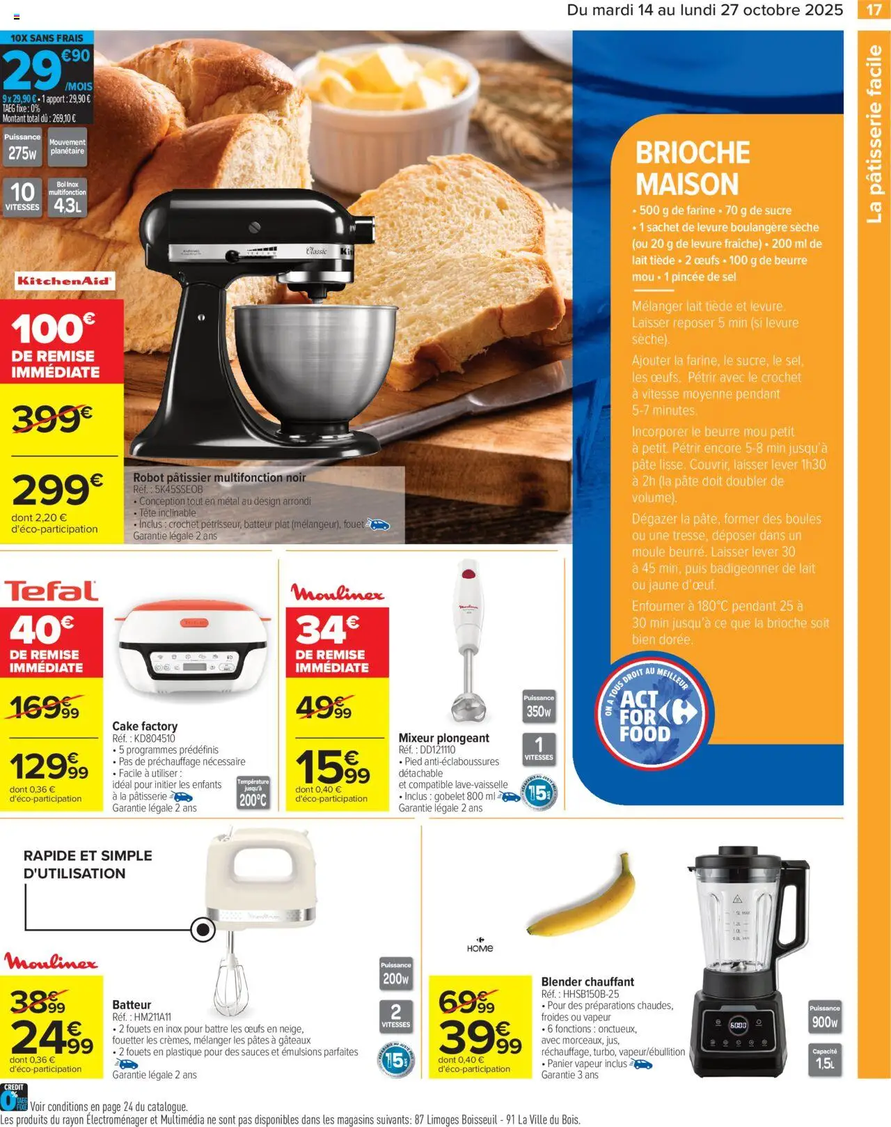{H1} | Page: 17 | Produits: Mixeur, Robot, Blender chauffant, Beurre