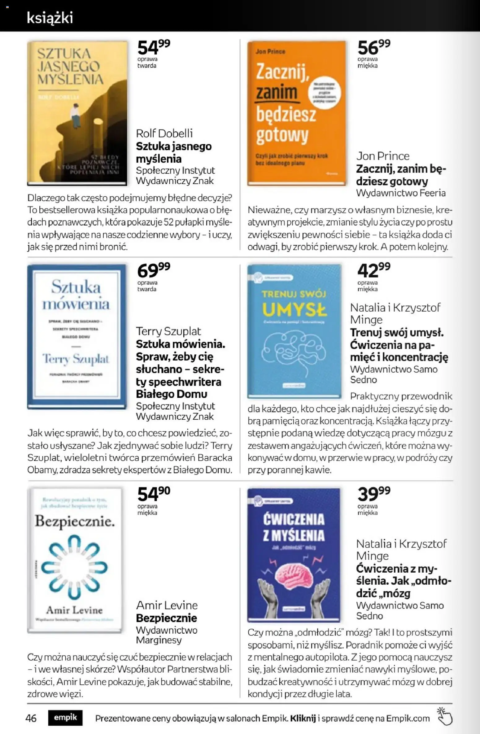 Empik promocje - Tom kultury Książki od 22.04.2026 | Strona: 46 | Produkty: Książki