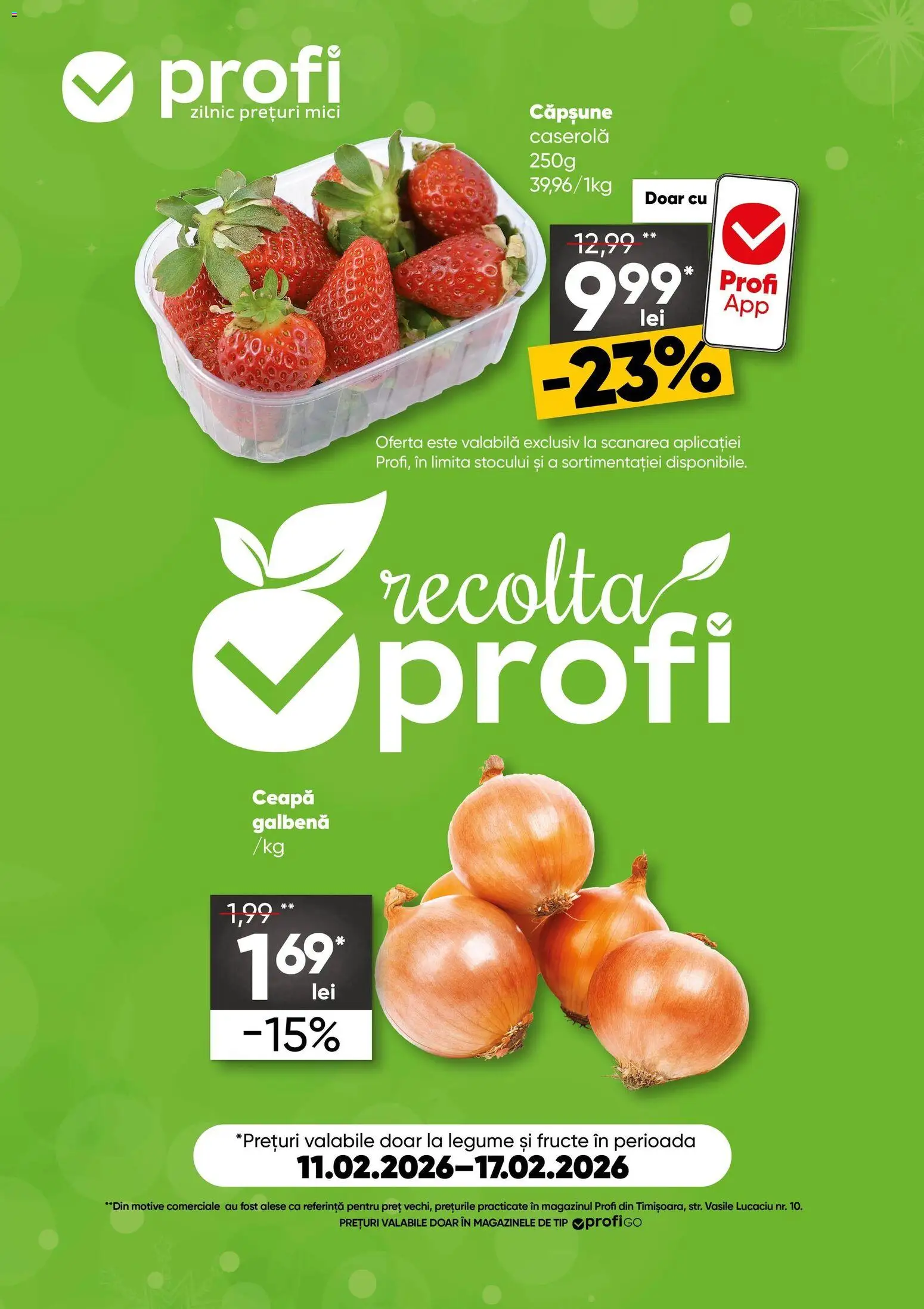 Noul catalog Profi – valabil de la 11.02.2026 | Pagină: 1 | Produse: Ceapă galbenă, Mici, Ceapă, Legume