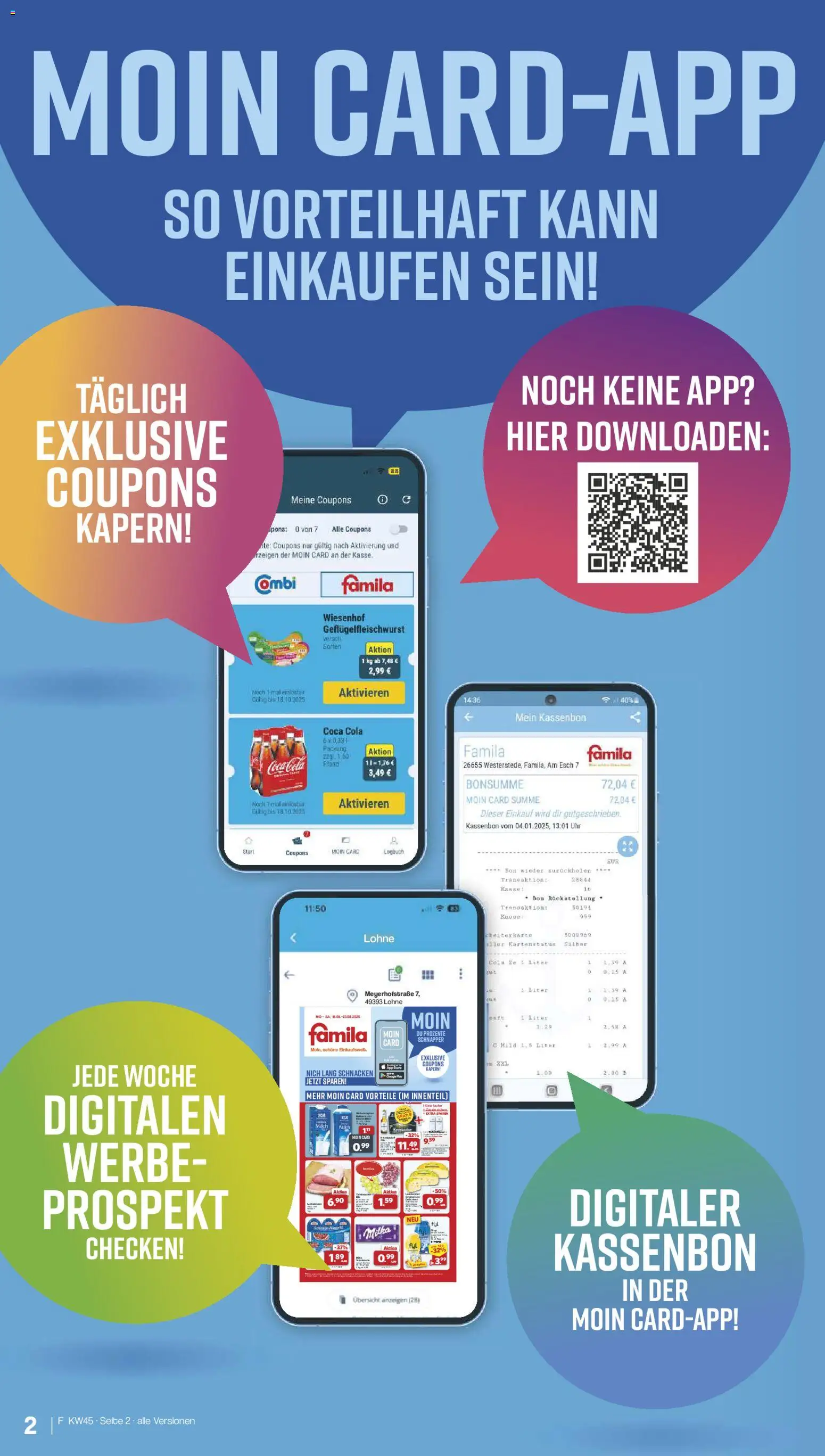 Famila Nordwest Sonderangebote – gültig ab 03.11.2025 | Seite: 2 | Produkte: Coca cola, Cola, Uhr