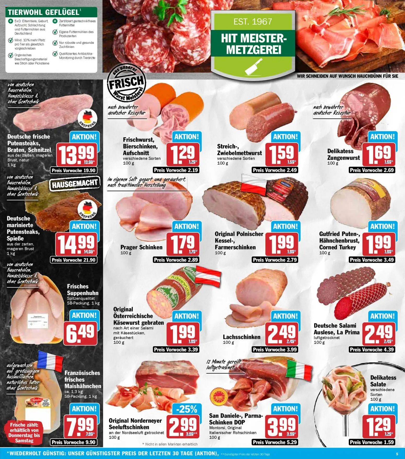 HIT - Berlin – gültig ab 17.11.2025 | Seite: 5 | Produkte: Schnitzel, Salami, Schinken, Saft