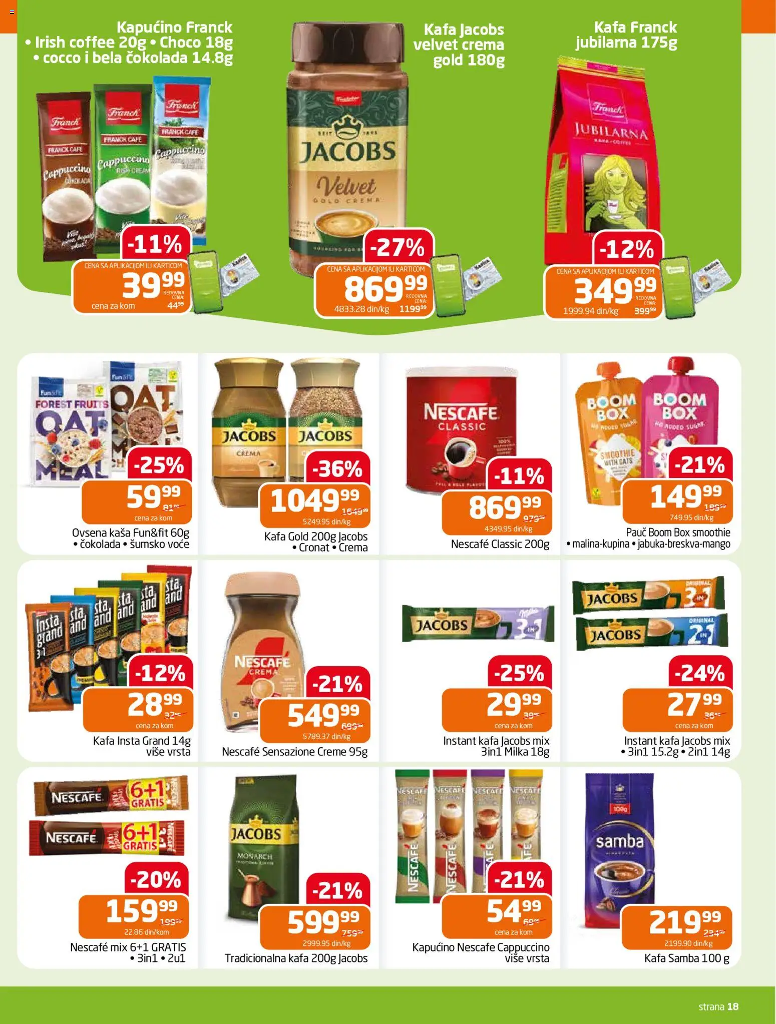 Gomex katalog - važi od 29.04.2026 | Strana: 18 | Proizvode: Milka, Kafa, Čokolada, Kapućino