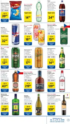 Náhled letáku Pepsi, 2,25 l, více druhů od 25.02.2026 | Strana: 17 | Produkty: Starobrno, Božkov Republica, Becherovka, Energy drink