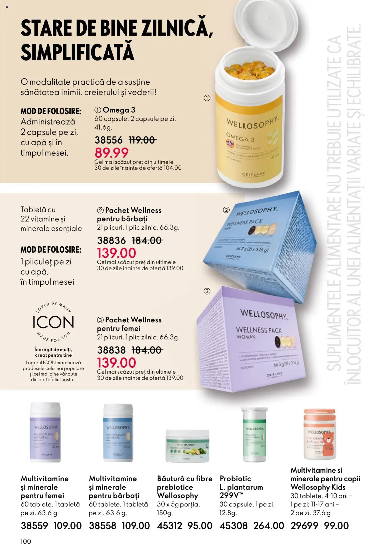 Noul catalog Oriflame – valabil de la 22.10.2025 | Pagină: 100 | Produse: Tabletă, Chaussures de ski, Apă