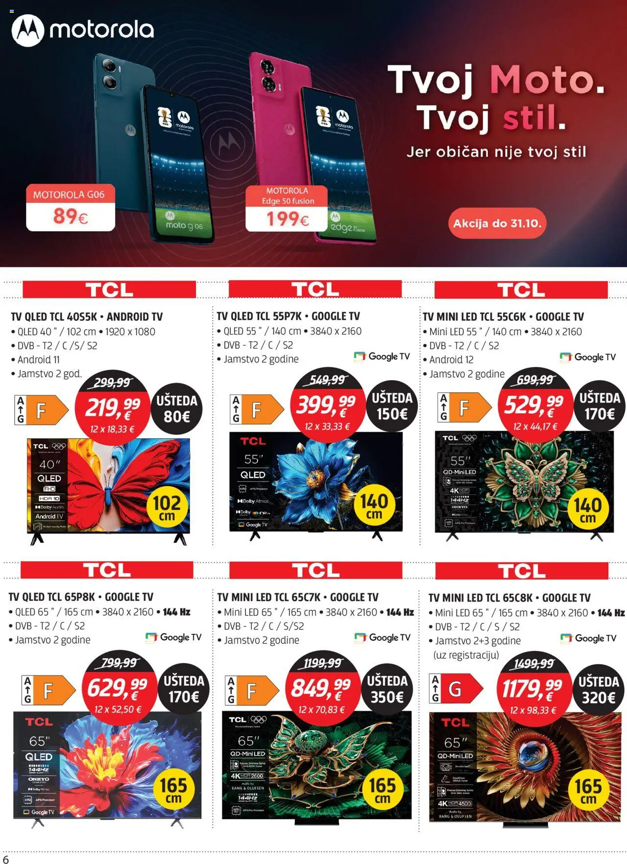 Centar Tehnike katalog | vrijedi od 20.10.2025 | Stranica: 6 | Proizvodi: Tv, Audio