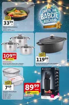 Pogląd oferty "Auchan Gazetka - Katalog prezenty" - ważna od 27.11.2025 | Strona: 19 | Produkty: Garnki, Patelnia