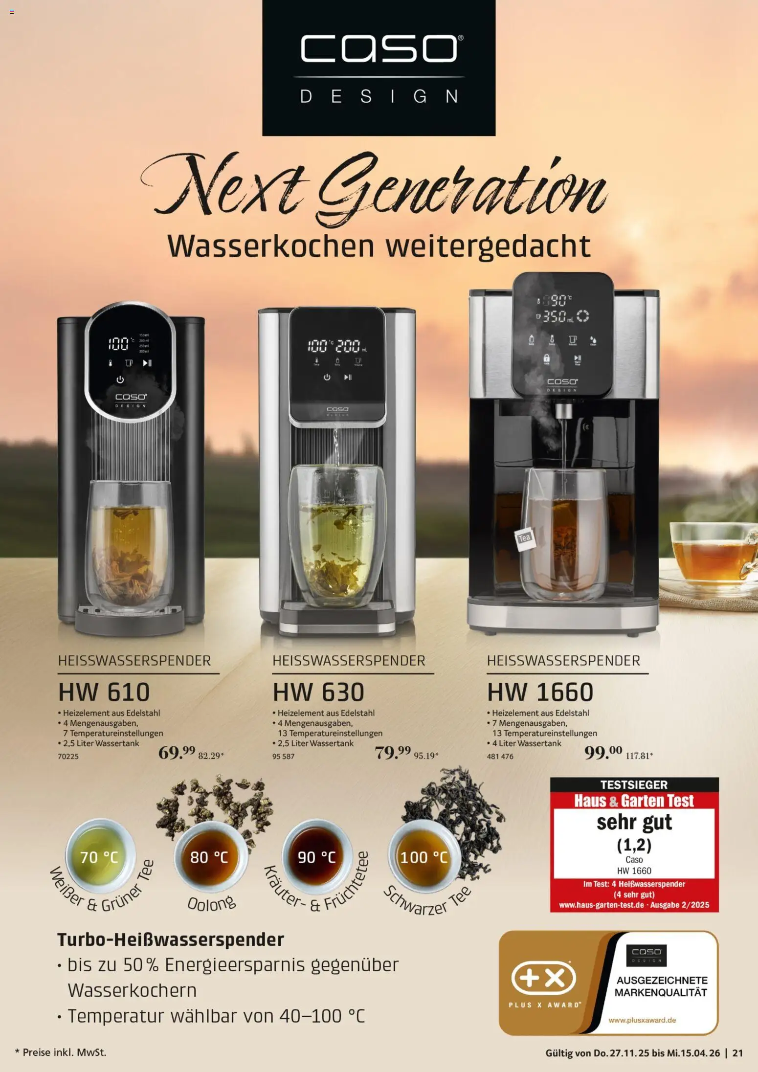 Selgros Kochen & Servieren – gültig ab 27.11.2025 | Seite: 21 | Produkte: Tee