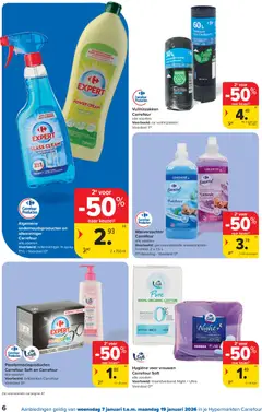 Carrefour folder week 2 - Voorbeeld van een folder van Carrefour, geldig van 07.01.2026 | Pagina: 6 | Producten: Allesreiniger, Csöves kukorica, Crème, Wasverzachter