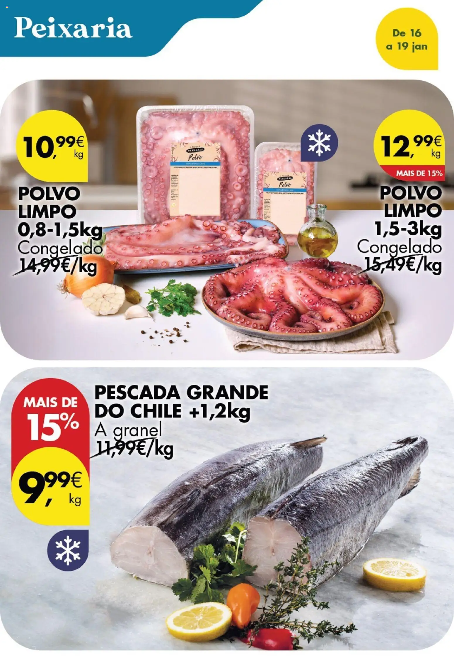 Pingo Doce Poupe este Fim de Semana │ válido de 16.01.2026 | Página: 2 | Produtos: Pescada, Polvo