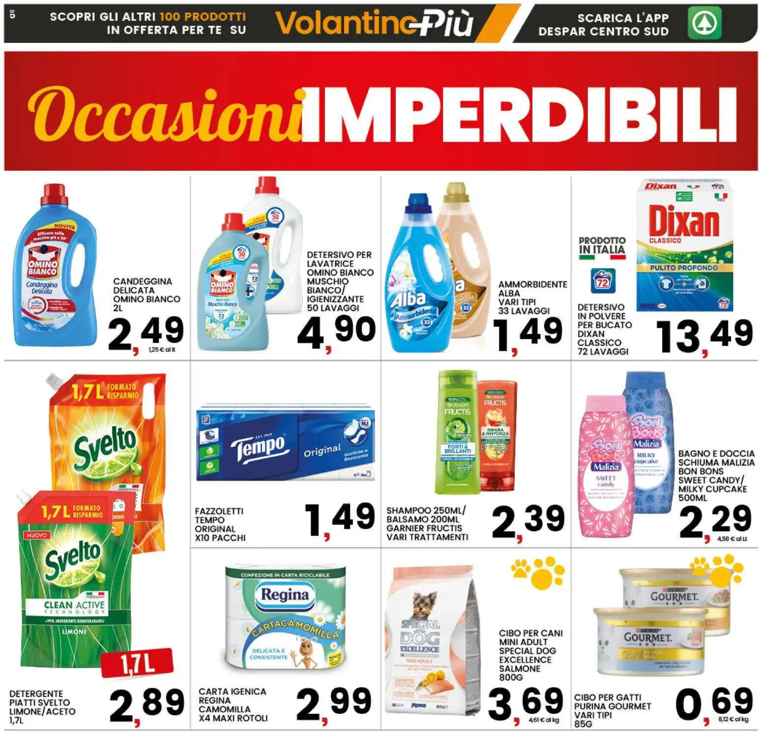 Volantino Interspar del 12.02.2026 | Pagina: 5 | Prodotti: Detergente, Fazzoletti, Limone, Bagno