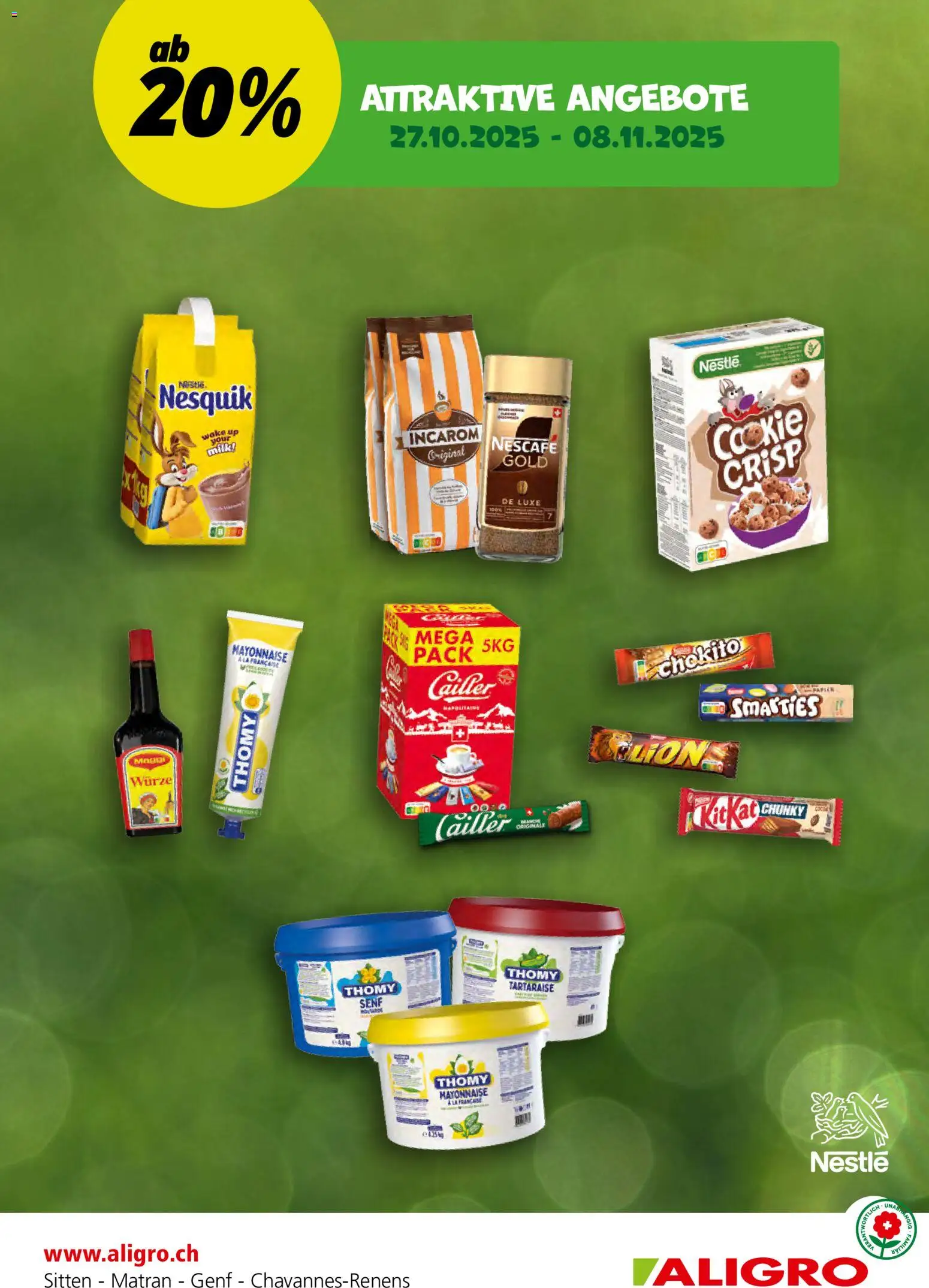 Aligro Attraktive Angebote Chavannes, Matran, Genf, Sitten – gültig ab 27.10.2025 | Seite: 1 | Produkte: Mayonnaise