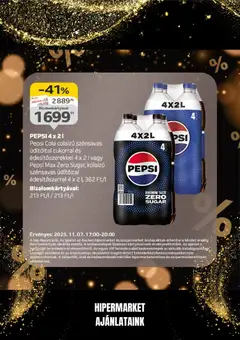 Auchan Black Friday - amely érvényes a következő dátumtól: 07.11.2025 | Oldal: 16 | Termékek: Pepsi, Cola