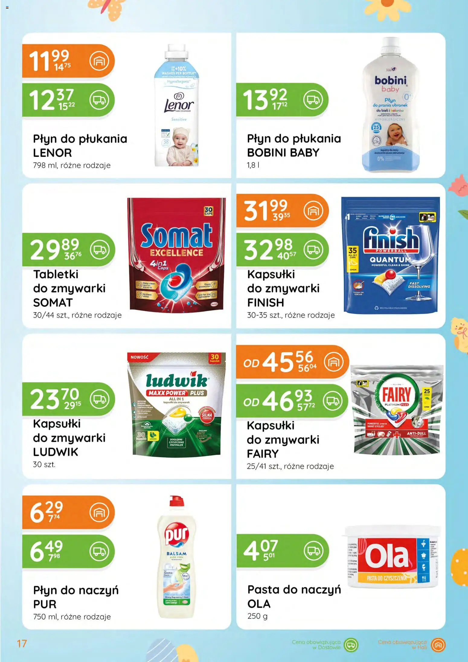 Eurocash gazetka - Katalog Chemiczny od 05.03.2026 | Strona: 17 | Produkty: Płyn do płukania Lenor, Fairy, Finish