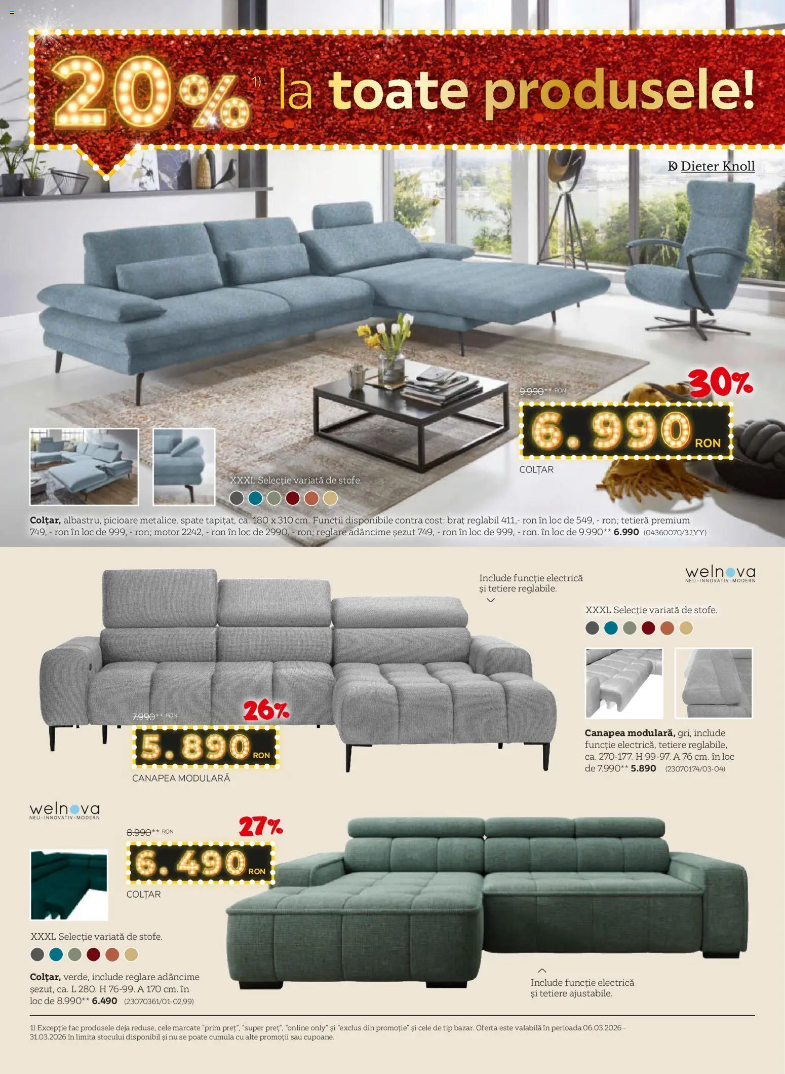 Noul catalog XXXLutz – valabil de la 16.03.2026 | Pagină: 6 | Produse: Canapea, Colțar