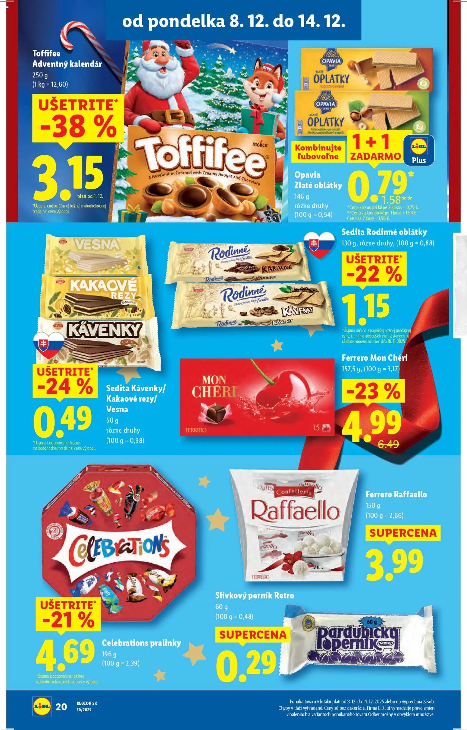 Nové Lidl akcie – leták je platný od 11.12.2025 | Strana: 56 | Produkty: Mon Chéri, Toffifee