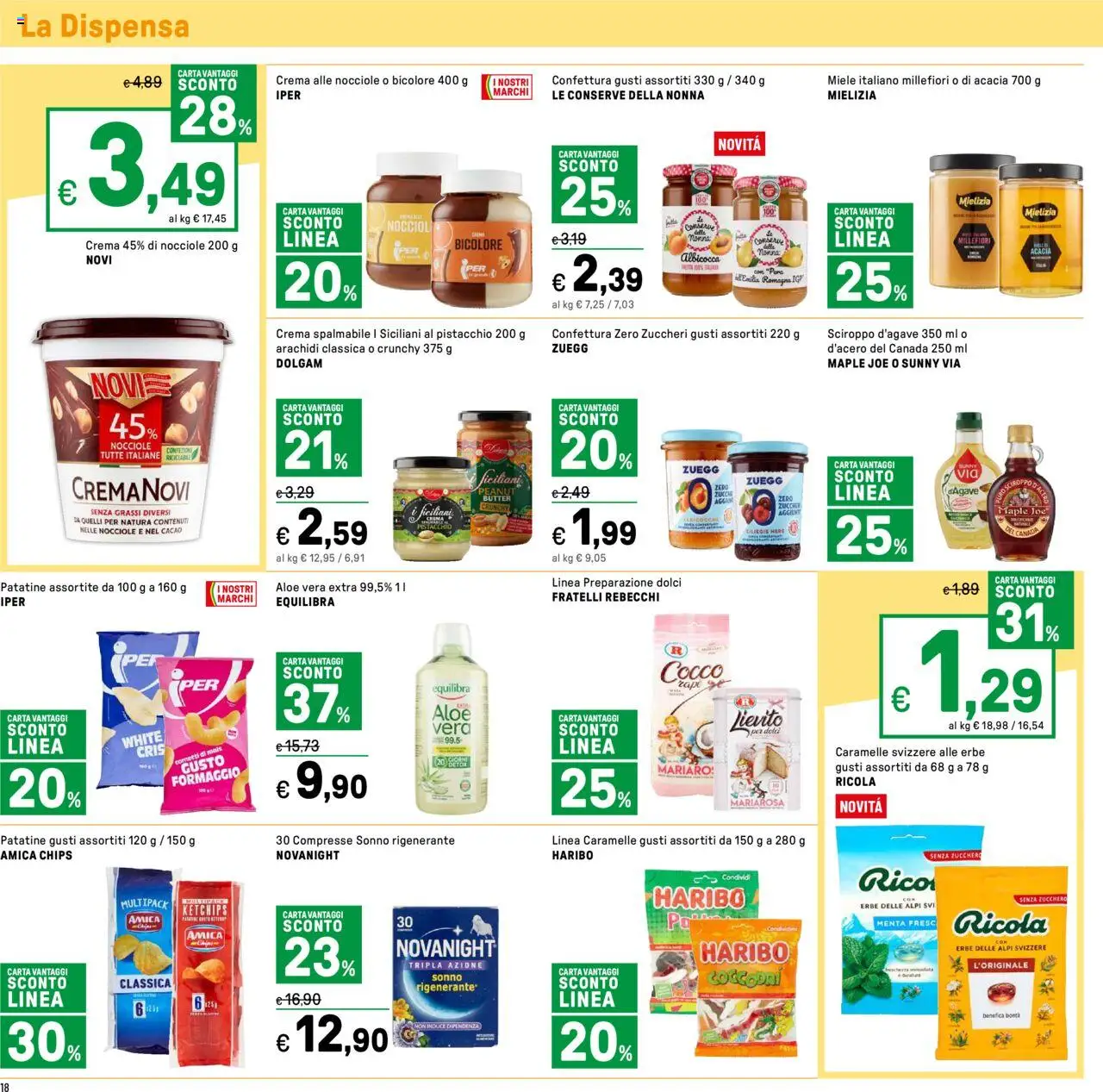 Volantino Iper del 12.09.2025 | Pagina: 20 | Prodotti: Caramelle, Patatine, Cocco, Aloe vera