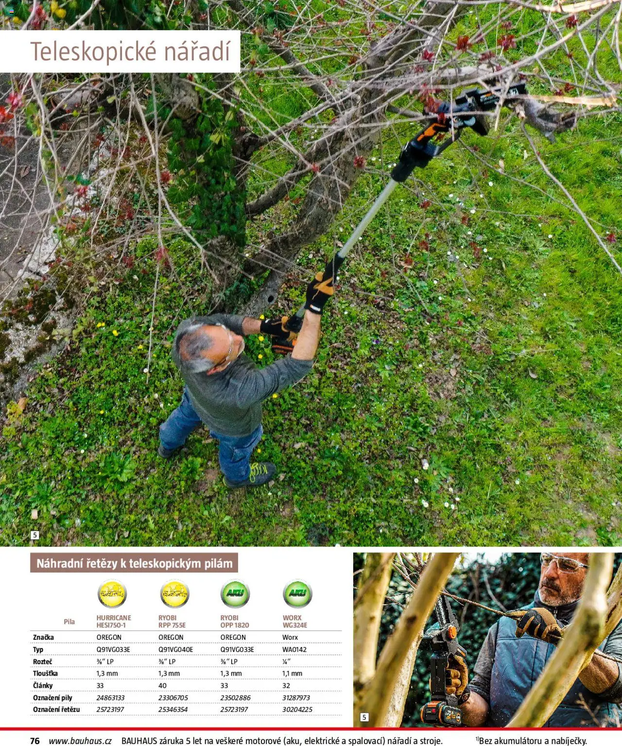 Bauhaus katalog Zahradní technika od 01.04.2025 | Strana: 76 | Produkty: Nářadí, Elektro, Pila