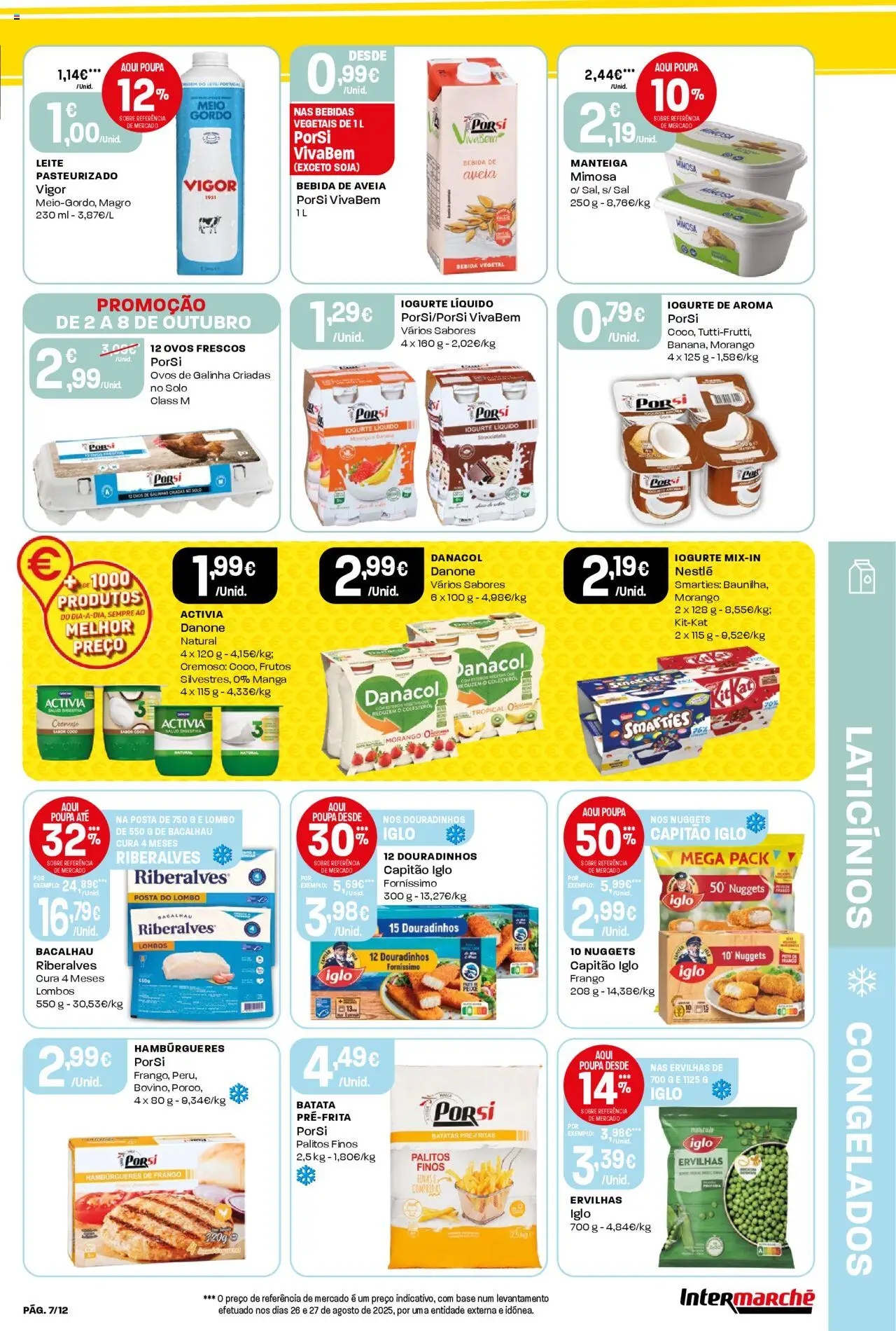 Intermarché Folheto Mini │ válido de 02.10.2025 | Página: 7 | Produtos: Batata, Nestlé, Bebida, Nuggets