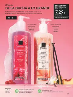 Vista previa Catálogo AVON campaña 1 válido desde el 01.01.2026 | Página: 179 | Productos: Crema, Crema nutritiva, Ducha