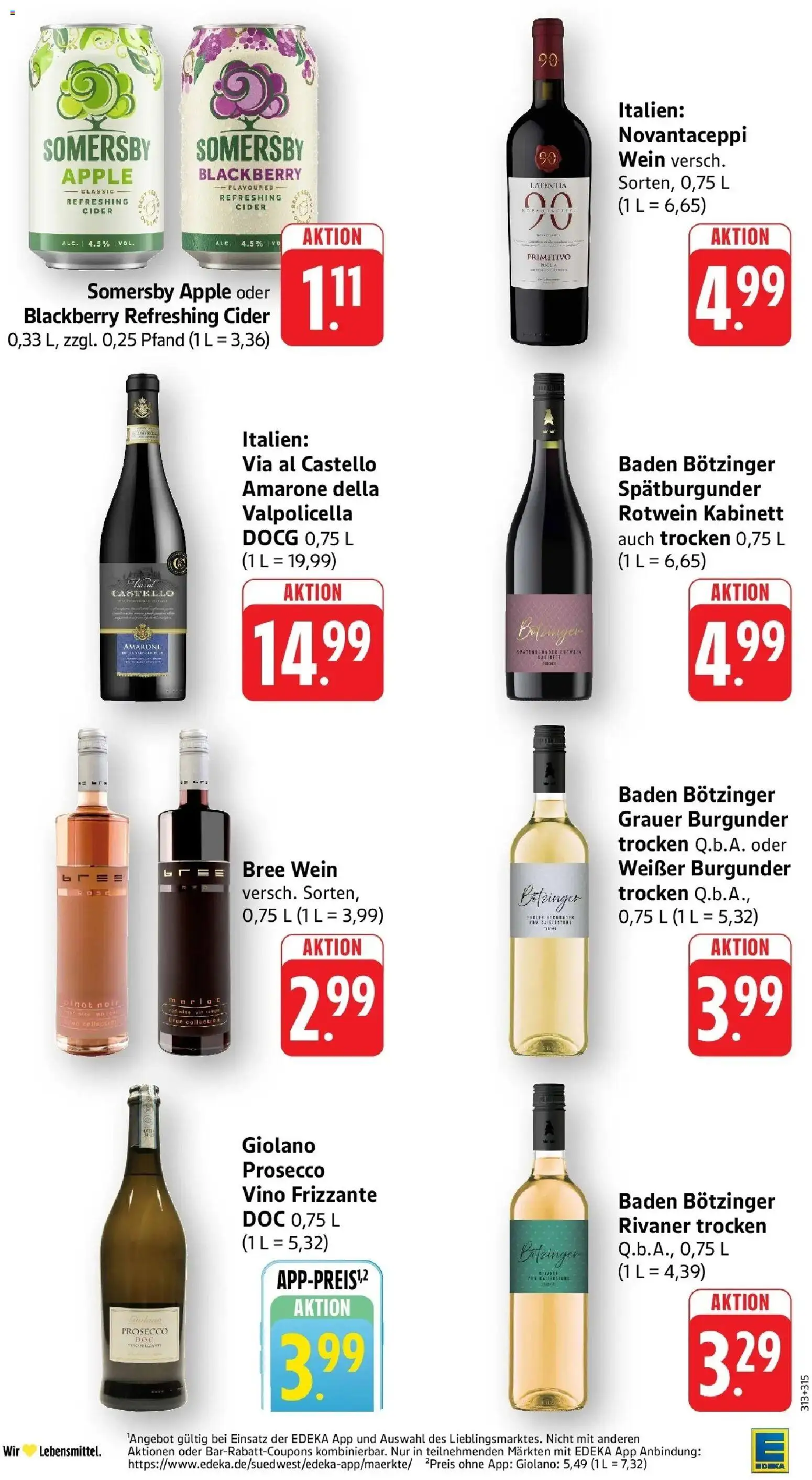 E center Prospekt Konstanz-Petershausen	 – gültig ab 05.04.2026 | Seite: 36 | Produkte: Rotwein, Merlot, Bree, Apple