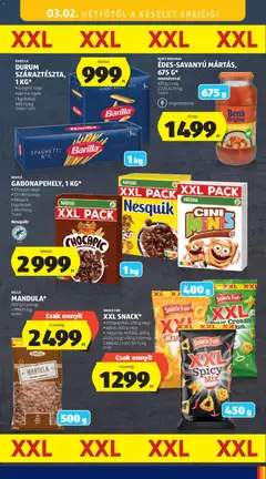 NESTLÉ GABONAPEHELY, 1 KG*, • Chocapic vagy • Cini Minis vagy • Nesquik 1kg/doboz - amely érvényes a következő dátumtól: 26.02.2026 | Oldal: 43