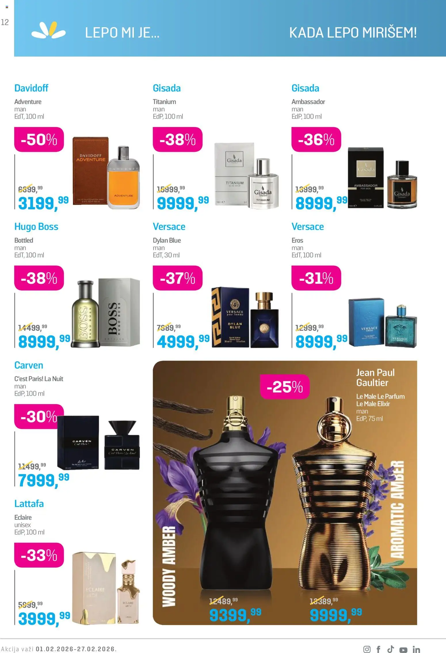 Lilly drogerie katalog - važi od 01.02.2026 | Strana: 12 | Proizvode: Hugo