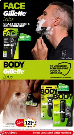 GilletteLabs BODY scheerapparaat + hanger, GilletteLabs BODY scheerapparaat + hanger - Voorbeeld van een folder van Kruidvat, geldig van 31.03.2026 | Pagina: 17