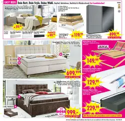 SB Möbel Boss Prospekt 	 ab 11.04.2026 gültig | Seite: 9 | Produkte: Kissen, Nachttisch, Schwebetürenschrank, Boxspringbett