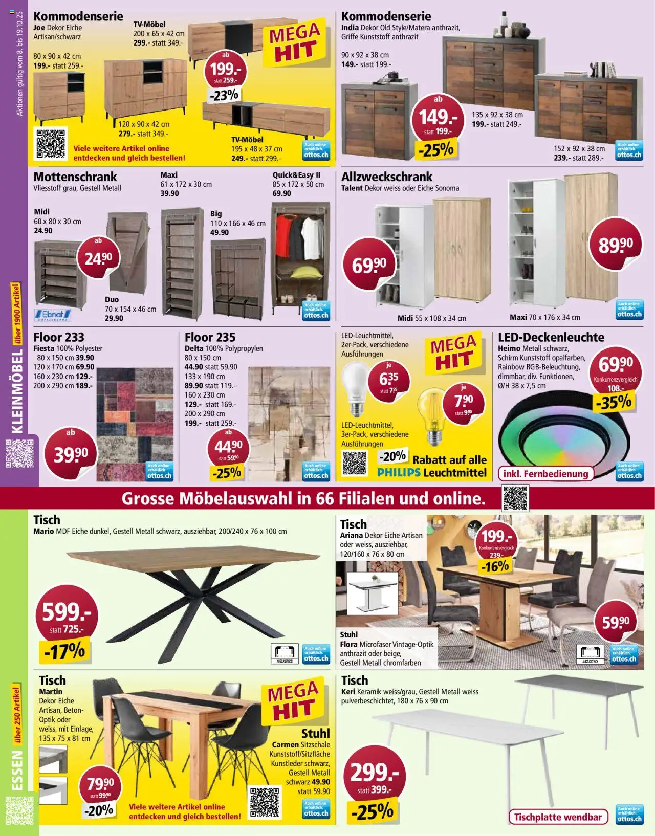 Otto's Aktionen – gültig ab 08.10.2025 | Seite: 10 | Produkte: Tisch, Stuhl, Philips