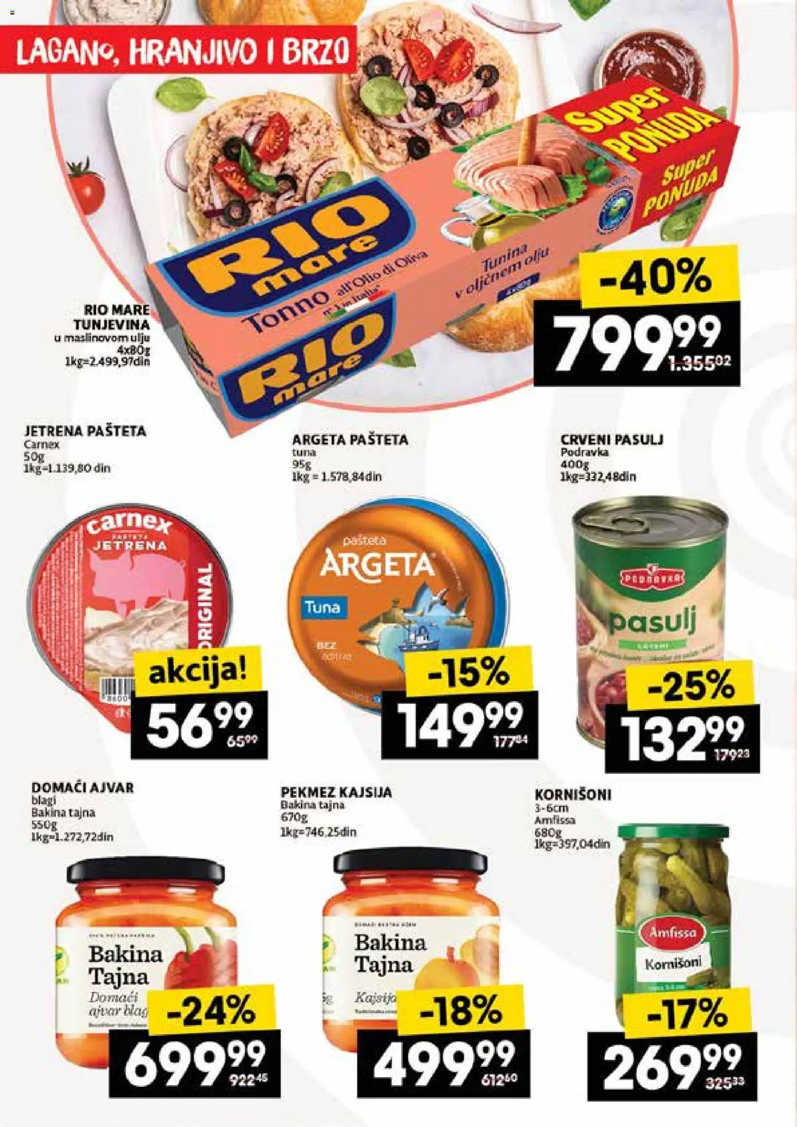 Roda katalog - važi od 15.01.2026 | Strana: 18 | Proizvode: Ajvar, Kornišoni, Podravka, Pašteta